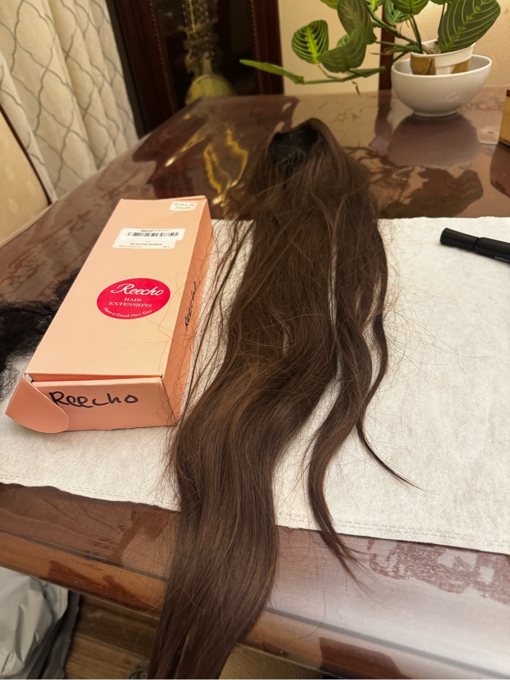 Reecho Long Clip-In Hair Extension in Rich Brown